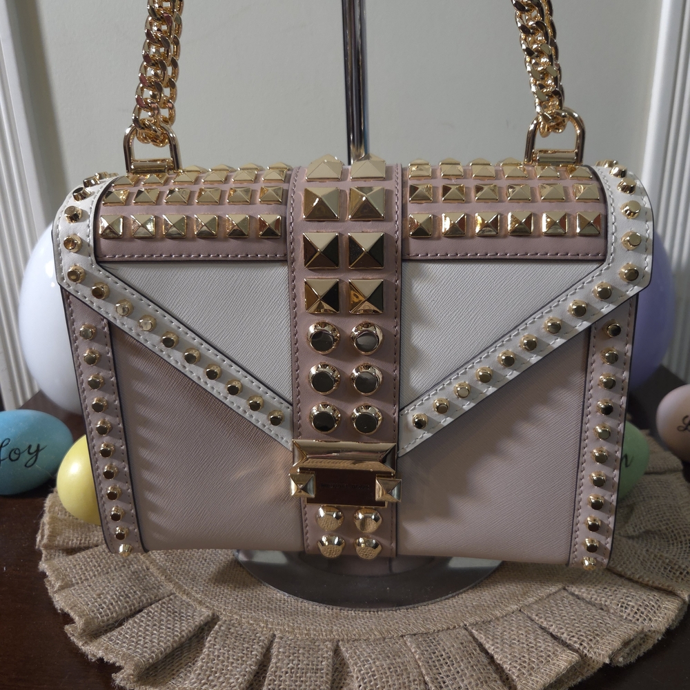 LIKE NEW Michael Kors Whitney Studded Convertible Shoulder Bag